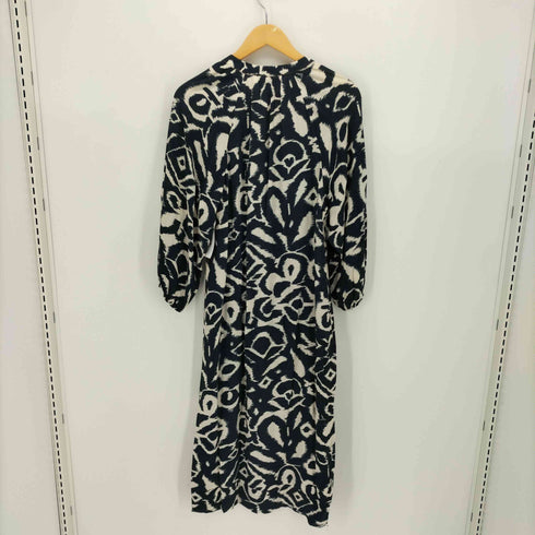 ザラ ZARA TOPSTITCHED PRINTED DRESS トップステッチ プリントワンピース レディース import:S