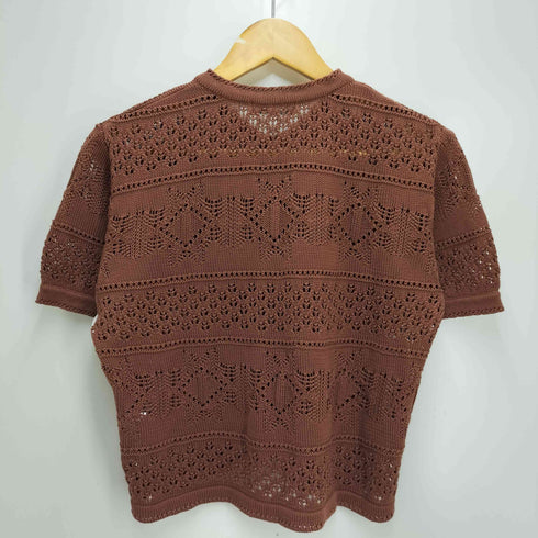 ザスコッチハウス The Scotch House メッシュ S/S カーディガン レディース