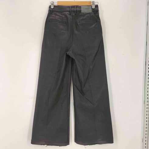 LANDNESS COATED DENIM WIDE PANTS/コーティッドデニム ワイドパンツ メンズ S