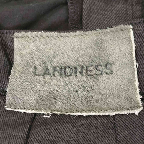 LANDNESS COATED DENIM WIDE PANTS/コーティッドデニム ワイドパンツ メンズ S
