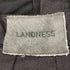 LANDNESS COATED DENIM WIDE PANTS/コーティッドデニム ワイドパンツ メンズ S