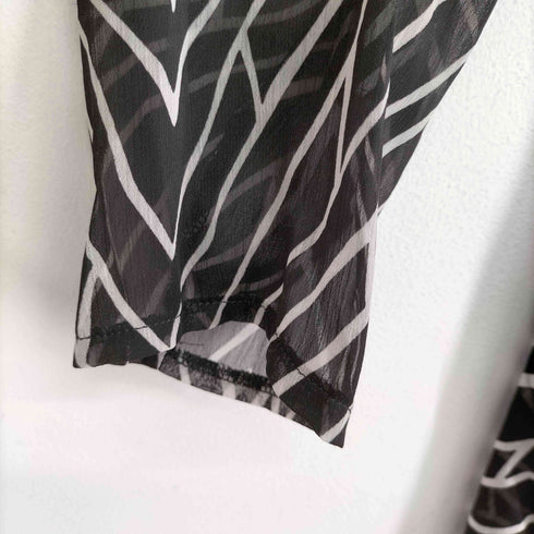 CORAL 総柄 シアーロングシャツ レディース JPN:XL
