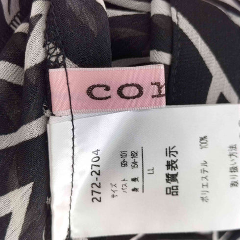 CORAL 総柄 シアーロングシャツ レディース JPN:XL