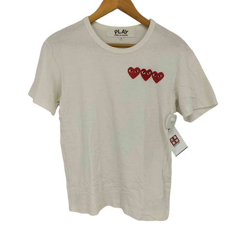 プレイコムデギャルソン PLAY COMME des GARCONS 04AW 3連ハート S/S Tシャツ メンズ JPN:S