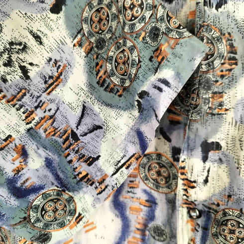 HIGH ADVANTAGE 総柄 S/S シャツ メンズ