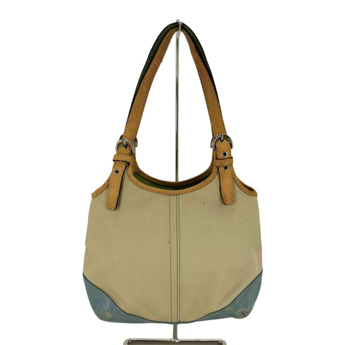 コーチ COACH キャンバス レザー ハンドバッグ レディース