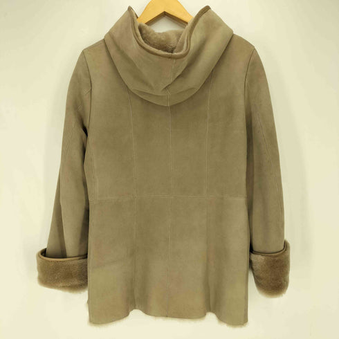 レリアン Leilian CARA O CRUZ JAKEL 羊革 シープレザー ムートンコート レディース 42
