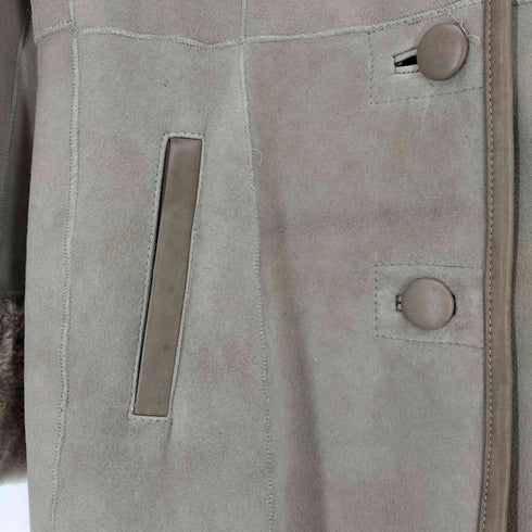 レリアン Leilian CARA O CRUZ JAKEL 羊革 シープレザー ムートンコート レディース 42