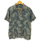 ポロバイラルフローレン Polo by RALPH LAUREN 90S コットン リネン 鯉 和柄 総柄 オープンカラー 開襟 S/S シャツ メンズ import:L