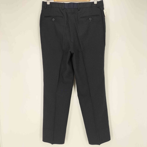 シーケーカルバンクライン ck Calvin Klein ウールポリ ストライプ 3Bテーラードジャケット ワンタック ストライプ センタープレススラックス セットアップ メンズ J:34 P:29