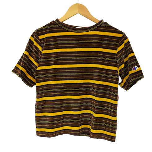 チャンピオン Champion ボーダーショートスリーブTシャツ レディース JPN:L