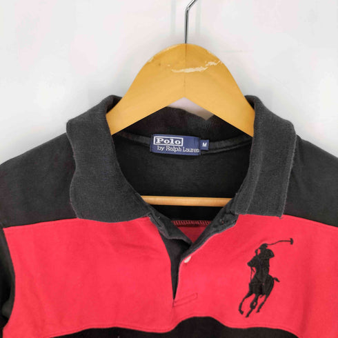 ポロラルフローレン POLO RALPH LAUREN ビッグポニー ボーダー ポロシャツ メンズ import:M