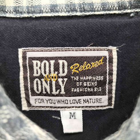 BOLD AND ONLY 両フラップ コットンチェックシャツ メンズ JPN:M