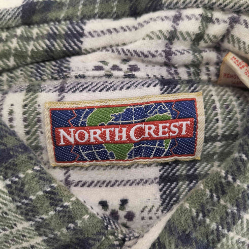 NORTH CREST チェックフランネルシャツ メンズ JPN:M