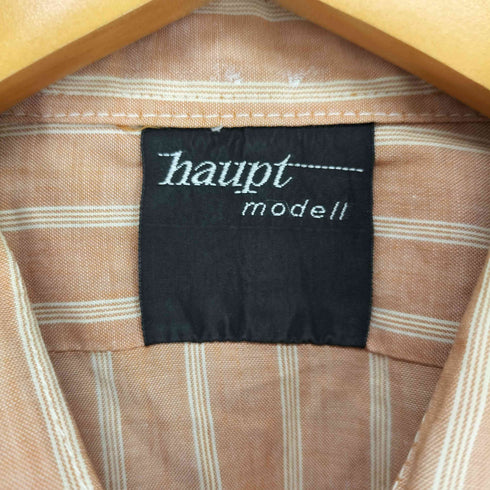 haupt 襟芯 ストライプ ドレスシャツ メンズ