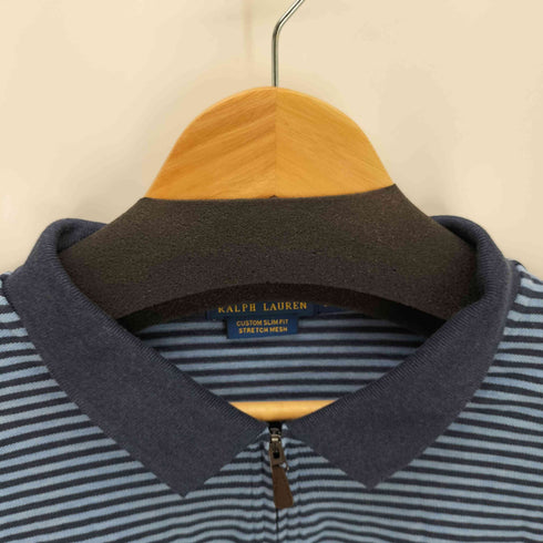 ポロラルフローレン POLO RALPH LAUREN CUSTOM SLIM FIT STRETCH MESH スモールポニー刺繍 ハーフジップポロシャツ レディース XL