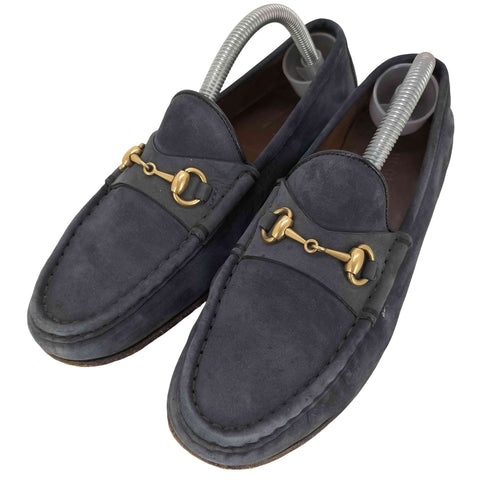 グッチ GUCCI ホースビットスエードローファー レディース EUR:36