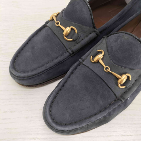 グッチ GUCCI ホースビットスエードローファー レディース EUR:36