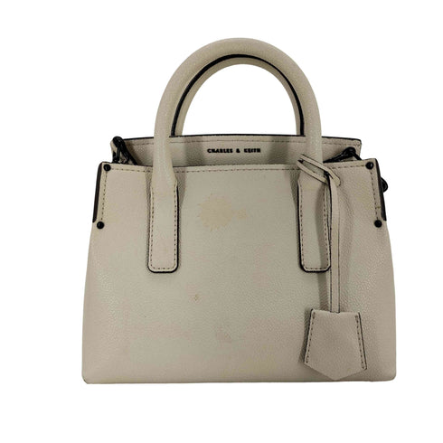 チャールズアンドキース CHARLES&KEITH ストラクチャードダブルトップハンドルトートバッグ レディース