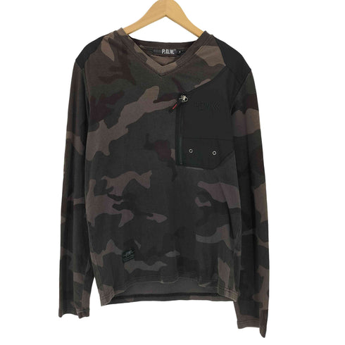 ポートランドデザインワークス P.D.W パッチデザイン Vネックカットソー メンズ M