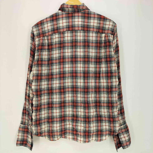 グッドイナフ GOODENOUGH 00s プリーツ チェック 長袖 シャツ メンズ JPN:M
