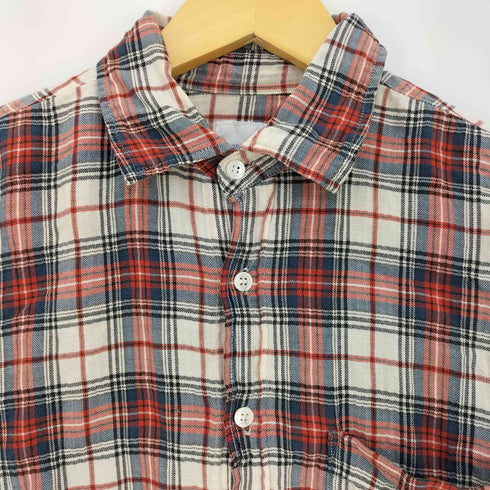 グッドイナフ GOODENOUGH 00s プリーツ チェック 長袖 シャツ メンズ JPN:M