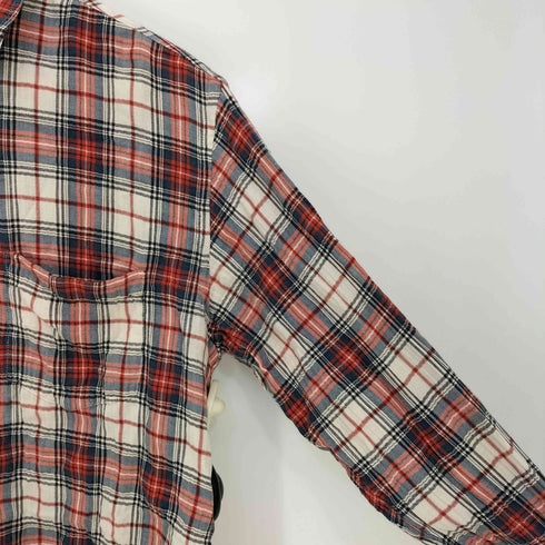 グッドイナフ GOODENOUGH 00s プリーツ チェック 長袖 シャツ メンズ JPN:M