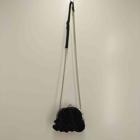 トリココムデギャルソン tricot COMME des GARCONS エコファー フリル がま口ショルダーバッグ レディース