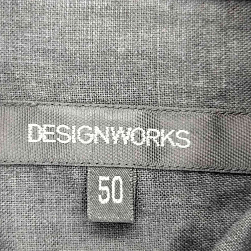 デザインワークス DESIGNWORKS リネンレギュラーカラーシャツ メンズ 50