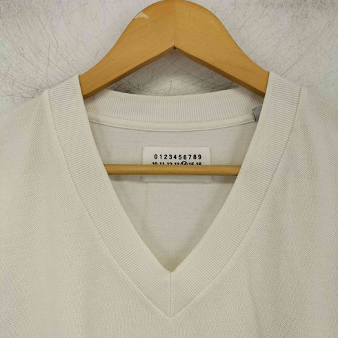 マルタンマルジェラ Martin Margiela 07SS ここのえタグ 鹿の子 Vネック S/S Tシャツ archive メンズ 48