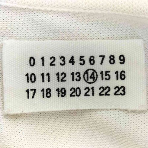 マルタンマルジェラ Martin Margiela 07SS ここのえタグ 鹿の子 Vネック S/S Tシャツ archive メンズ 48