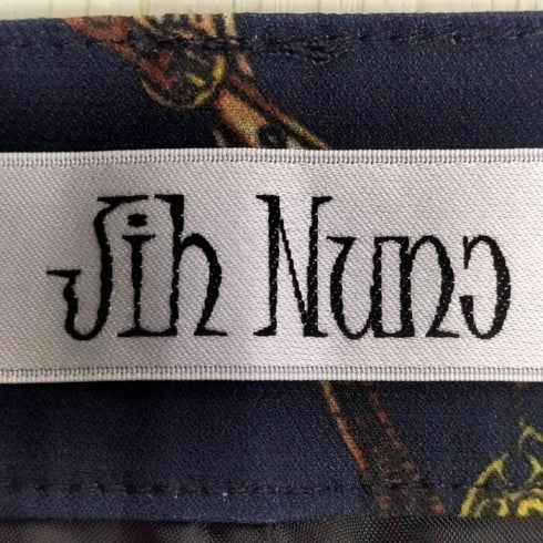 ジーヌンク Jih Nunc チェーン総柄 テーパードパンツ メンズ JPN:S