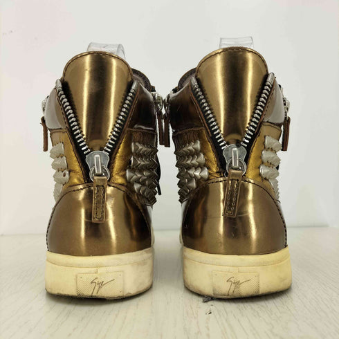 ジュゼッペザノッティ GIUSEPPE ZANOTTI サイドジップ スタッズ ハイカット スニーカー メンズ EUR:40