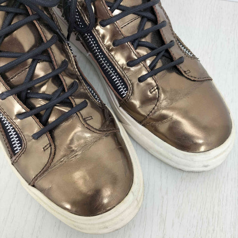 ジュゼッペザノッティ GIUSEPPE ZANOTTI サイドジップ スタッズ ハイカット スニーカー メンズ EUR:40