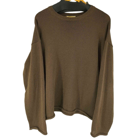 ザラ ZARA エンボス加工 メッシュ トリムニット メンズ import:L