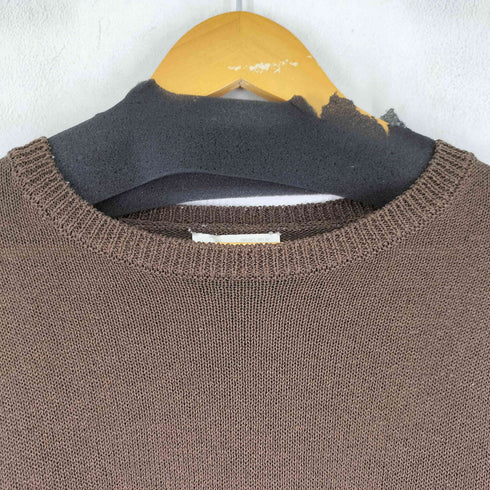 ザラ ZARA エンボス加工 メッシュ トリムニット メンズ import:L