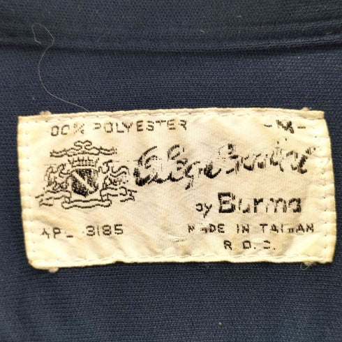 BURMA 70s ポリエステル オープンカラーシャツ メンズ M