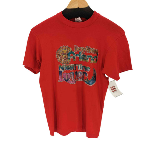 ヘインズ Hanes 80S ラメプリントTシャツ レディース M
