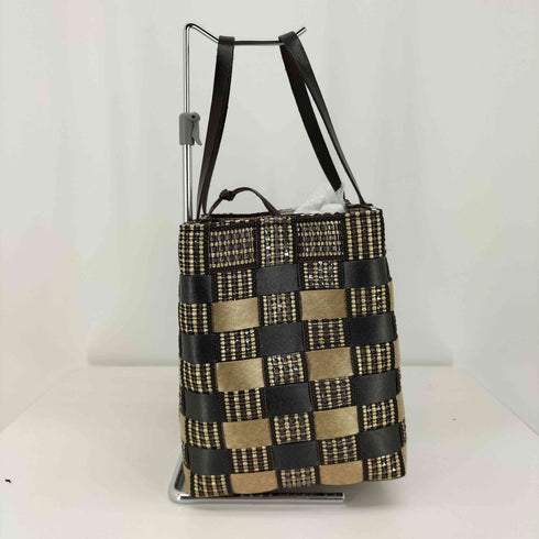 ALMA TONUTTI イタリア製 編み込み カゴ トートバッグ レディース