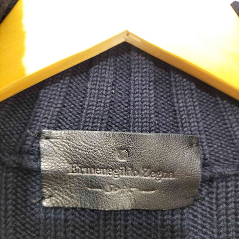 エルメネジルドゼニア Ermenegildo Zegna 切替 ウール ローゲージ ドライバーズ ニット メンズ import:L