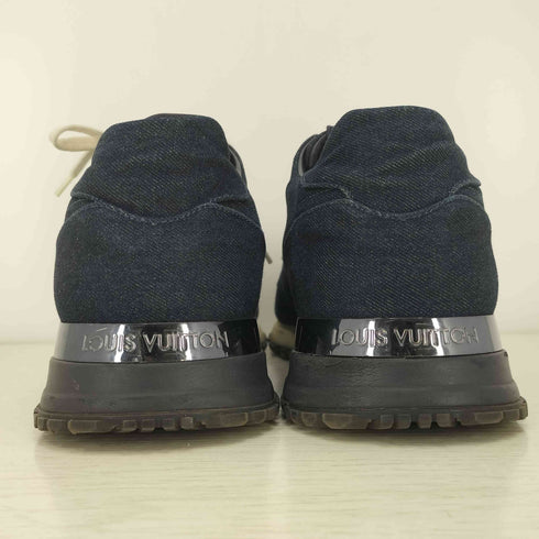ルイヴィトン LOUIS VUITTON インディゴデニム ランアウェイ ライン スニーカー メンズ US:8.5