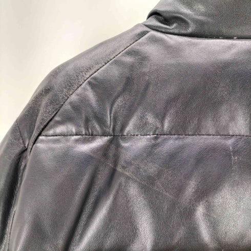 アベイシングエイプ A BATHING APE 00S COW LEATHER CLASSIC DOWN JACKET カウ レザー クラシック ダウン ジャケット メンズ JPN:XL