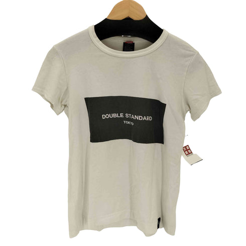 ダブルスタンダードクロージング DOUBLE STANDARD CLOTHING コットン天竺ロゴTシャツ レディース FREE