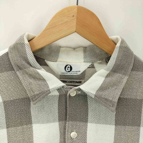 グッドイナフ GOODENOUGH 90S 初期 ELECTRIC COTTAGE バッファロー チェック コットン フランネル S/S シャツ メンズ