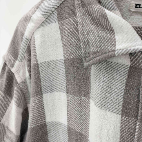 グッドイナフ GOODENOUGH 90S 初期 ELECTRIC COTTAGE バッファロー チェック コットン フランネル S/S シャツ メンズ