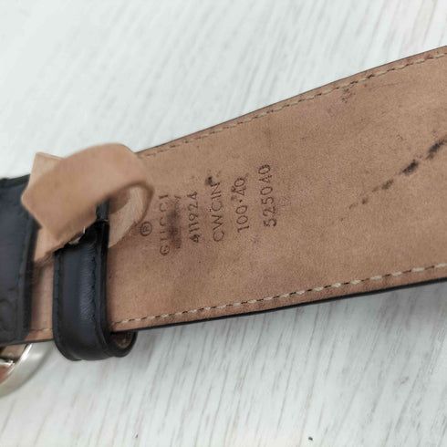 グッチ GUCCI インターロッキングG バックル付き ベルト GG型押し レディース 100・40