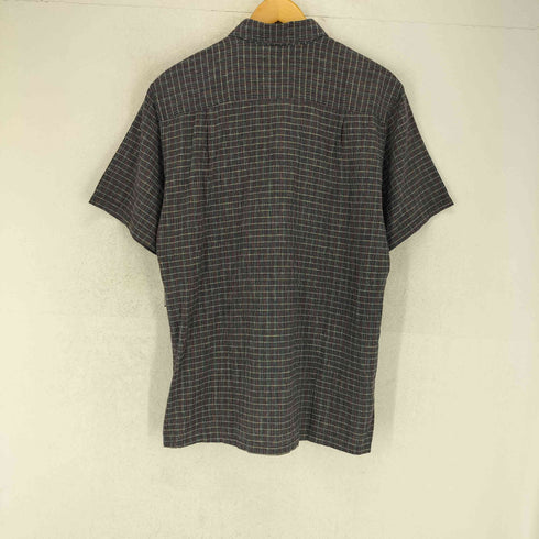 パタゴニア patagonia チェック柄 ヘンプ レギュラーカラー 半袖 シャツ メンズ M