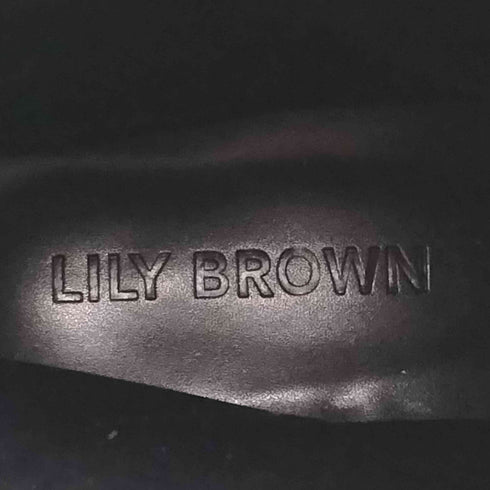 リリーブラウン Lily Brown スタッズ ベルト フェイクレザー ロングブーツ レディース JPN:M