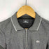 ラコステ LACOSTE TECHNO POLO BY TOM DIXON ハーフジップ ラメ ニットポロシャツ レディース JPN:38