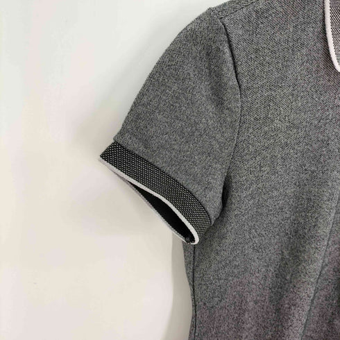 ラコステ LACOSTE TECHNO POLO BY TOM DIXON ハーフジップ ラメ ニットポロシャツ レディース JPN:38